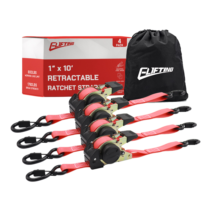 1 "x 10" 1760lbs BS تسمه های جمع شده قابل جمع آوری خودکار (4pk)