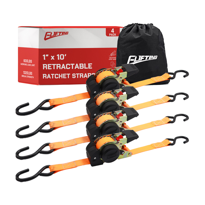 Elifting 1 "X 10" Tratchet Tratchet Ratchet Automatic Tract (4 بسته) برای تأمین محموله